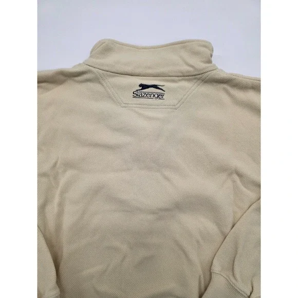 Vintage Slazenger Golf Cotton Heavy Tweed Hong Kong 1/4 Zip Pullover - XXL